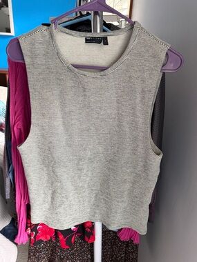 ASOS Light Green Ribbed Sleeveless Muscle Tee